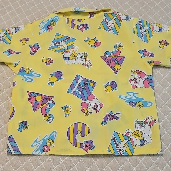 Vintage Noah's Ark toddler boy Shirt 4T Yellow EASTER - Picture 3 of 7